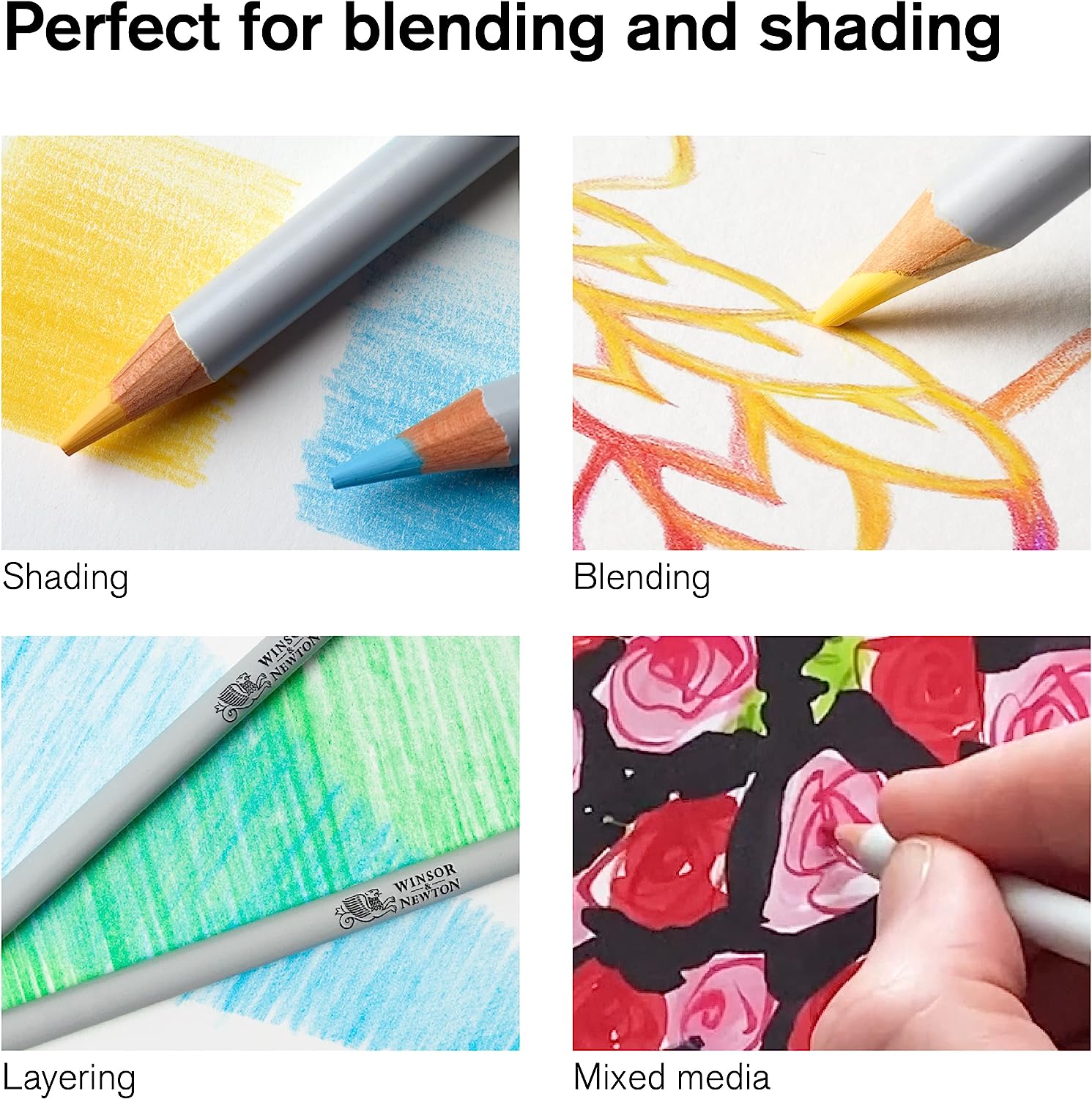 Winsor & Newton Studio Collection Artist Pencils, Color Pencils, Set of 12 - Image 4